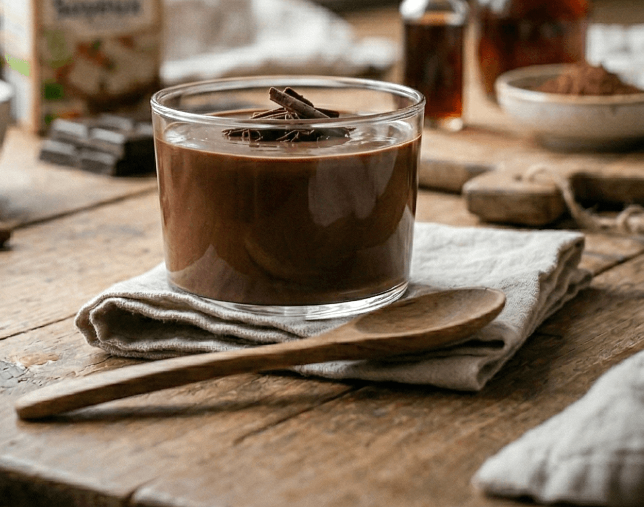 Crème soyeuse au chocolat noir