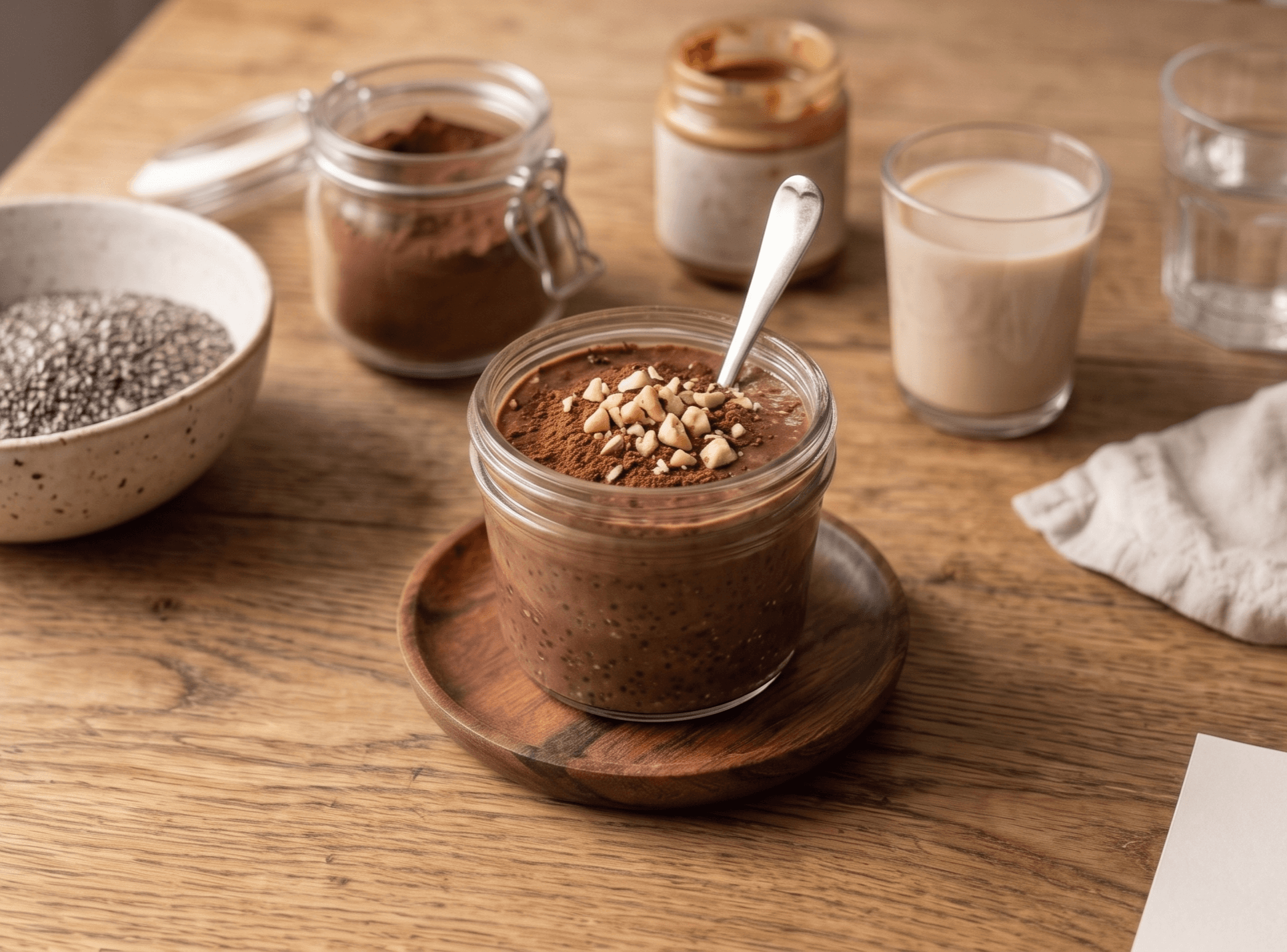 Pudding chocolat noisette