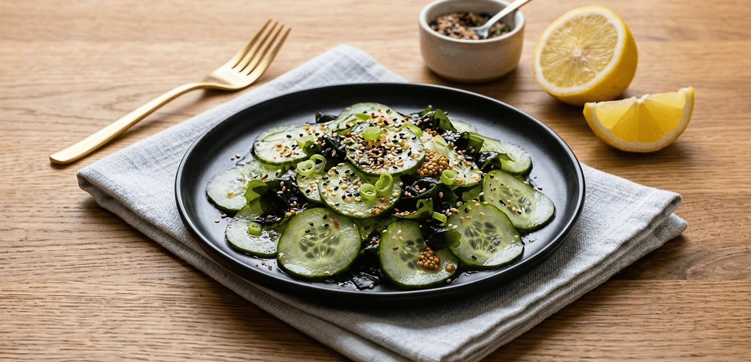 Sunomono concombre fraîcheur japonais
